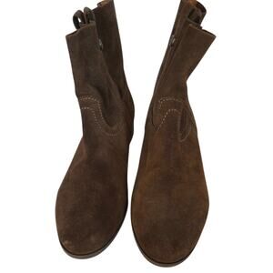Frye & Co Womens Sarah Boot Size 7.5 Brown Suede Pull On Western Boho